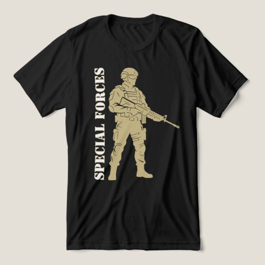 Special Forces - Elite Militair Operator Tri-Blend Shirt (Design voorkant)