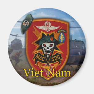 Special Forces Green Barets MacVSOG Vietnam Magneet