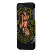 Special Forces Green Beret Pin Up Girl iPhone Hoesje (Achterkant Links)