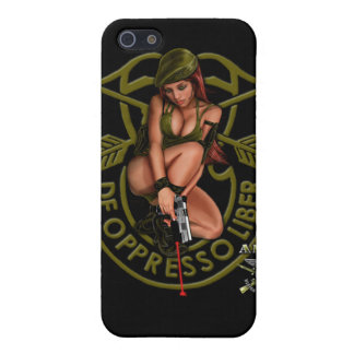 Special Forces Green Beret Pin Up Girl iPhone 5 Hoesje