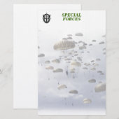 Special Forces Green berets Group son Stationery Briefpapier (Voorkant / Achterkant)