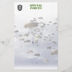 Special Forces Green berets Group son Stationery Briefpapier