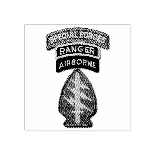 Special Forces Green Berets SF SFG SOF LRPS Recon Rubberstempel (Afrduk)