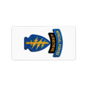 Special Forces green Berets SF SFG SOF Veterans Etiket (Voorkant)