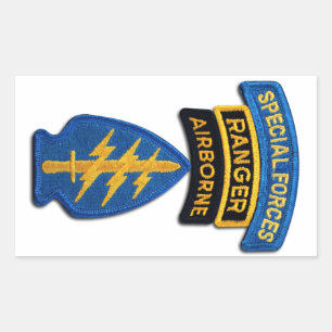 Special Forces green Berets SF SFG SOF Veterans Rechthoekige Sticker