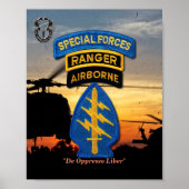 Special Forces Green Berets Veterans Poster (Voorkant)