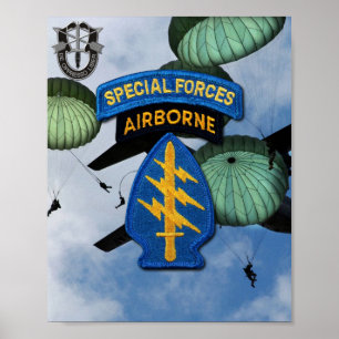 Special Forces Green Berets Veterans Poster