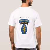 Special Forces Green Berets Vetrans SF LRRPS Patch T-shirt (Achterkant)