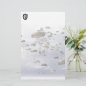 Special Forces Green berets vrouw moeder Stationer Briefpapier (Staand voorkant)