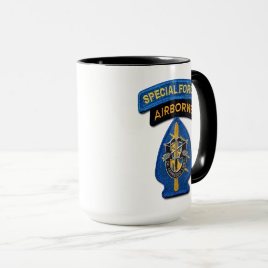 Special Forces Groene Baretten Veteranen Patch Cup Mok (Voorkant rechts)