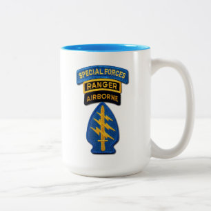 Special Forces Groene Berets Rangers Vets Tweekleurige Koffiemok