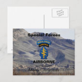 Special Forces Groene Berets SF SFG Veterans Feestdagenkaart (Voorkant / Achterkant)
