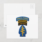 Special Forces Group Green Berets SF SOF SFG SOC Briefkaart (Voorkant / Achterkant)