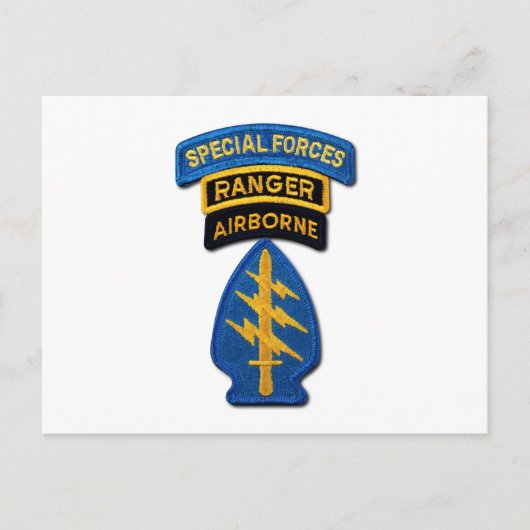 Special Forces Group Green Berets SF SOF SFG SOC Briefkaart (Voorkant)