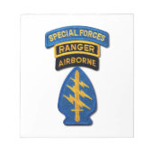 Special Forces Group Green Berets SF SOF SFG SOC Notitieblok (Voorkant)