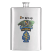 Special Forces Group Green Berets SFG SF LRRP Vets Heupfles (Voorkant)