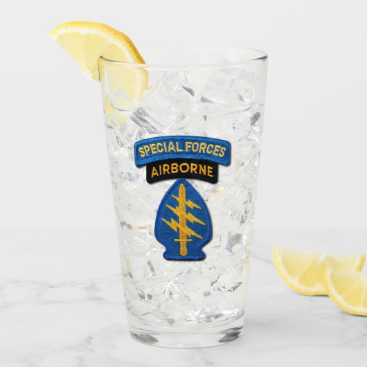 Special Forces Group Green Berets SFG SFGA Veteran Glas (Voorkant ijs)