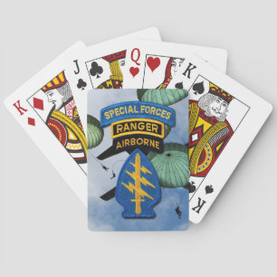 Special Forces Group Green Berets SFGA SFG Pokerkaarten
