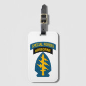 Special Forces insignia Airborne Tab Bagagelabel (Voorkant (verticaal))
