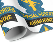 Special Forces insignia Airborne Tab Cadeaupapier (Rol Hoek)