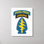 Special Forces insignia Airborne Tab Canvas Afdruk (Voorkant)