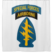 Special Forces insignia Airborne Tab Douchegordijn (Voorkant)