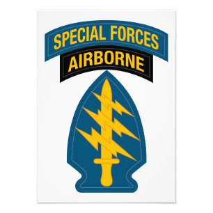 Special Forces insignia Airborne Tab Foto Afdruk
