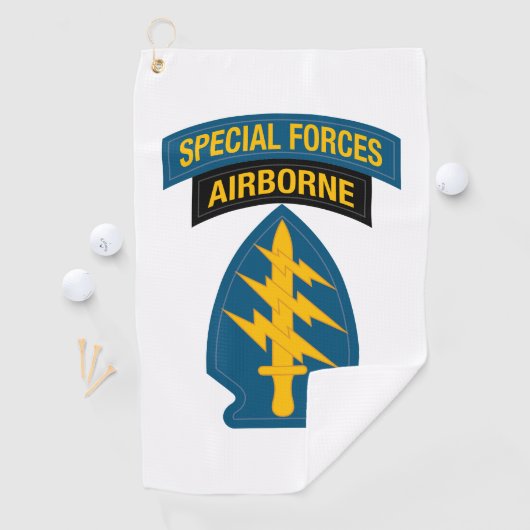 Special Forces insignia Airborne Tab Golfhanddoek (Insitu)