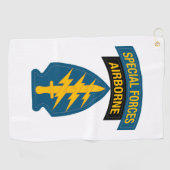 Special Forces insignia Airborne Tab Golfhanddoek (Horizontaal)