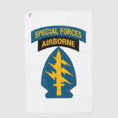 Special Forces insignia Airborne Tab Golfhanddoek (Voorkant)