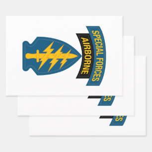 Special Forces insignia Airborne Tab Inpakpapier Vel