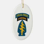 Special Forces insignia Airborne Tab Keramisch Ornament (Rechts)