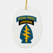 Special Forces insignia Airborne Tab Keramisch Ornament (Voorkant)
