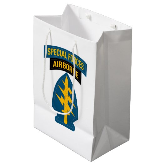 Special Forces insignia Airborne Tab Medium Cadeauzakje (Voorkant Gekanteld)