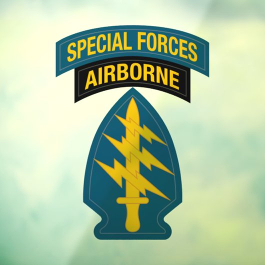 Special Forces insignia Airborne Tab Raamsticker (Vel 3)