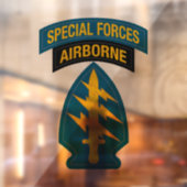 Special Forces insignia Airborne Tab Raamsticker (Vel 2)