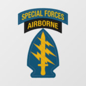 Special Forces insignia Airborne Tab Raamsticker (Vel)