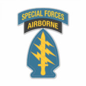 Special Forces insignia Airborne Tab Sticker (Voorkant)
