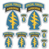 Special Forces insignia Airborne Tab Sticker (Voorkant)