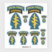 Special Forces insignia Airborne Tab Sticker (Vel)