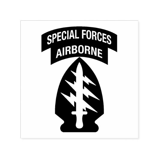 Special Forces insignia Airborne Tab Zelfinktende Stempel (Design)