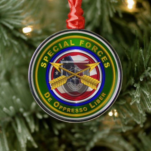 Special Forces Kerstmis Metalen Ornament (Boom)