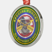 Special Forces Kerstmis Metalen Ornament (Links)