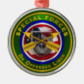 Special Forces Kerstmis Metalen Ornament (Voorkant)