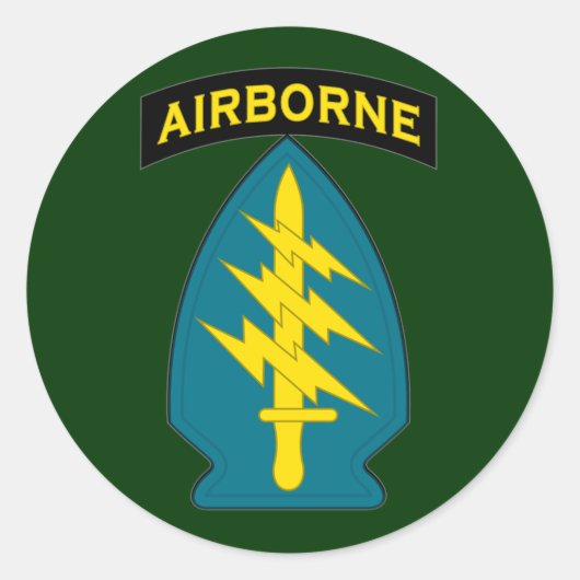 Special Forces - Luchtvaart - schouderpatch Ronde Sticker (Voorkant)