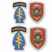 Special Forces MACVSOG SOG Groene Baretten Contour Sticker (Voorkant)
