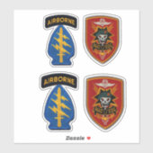 Special Forces MACVSOG SOG Groene Baretten Contour Sticker (Vel)