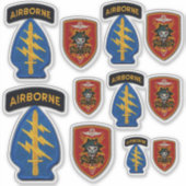 Special Forces MACVSOG SOG Groene Baretten Contour Sticker (Voorkant)