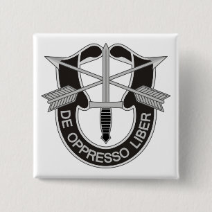 Special Forces SF De Oppresso Liber Vierkante Button 5,1 Cm