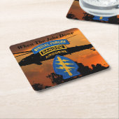 Special Forces SF SFG Rangers Green Berets Kartonnen Onderzetters (Schuin)